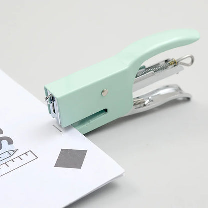 Mini Stapler with Macaron puppy modeling office learning handheld small stapler