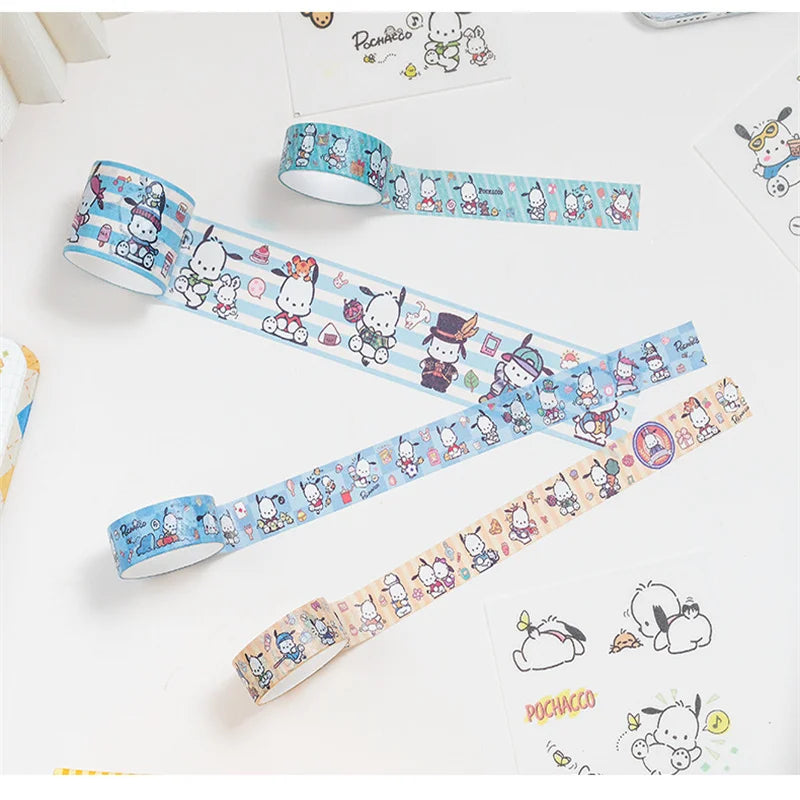 Kawaii Cartoon Hello Kitty Sticker Roll Gift Box