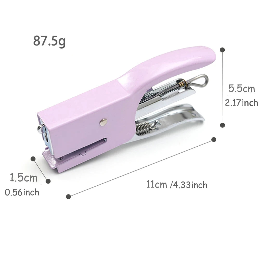 Mini Stapler with Macaron puppy modeling office learning handheld small stapler