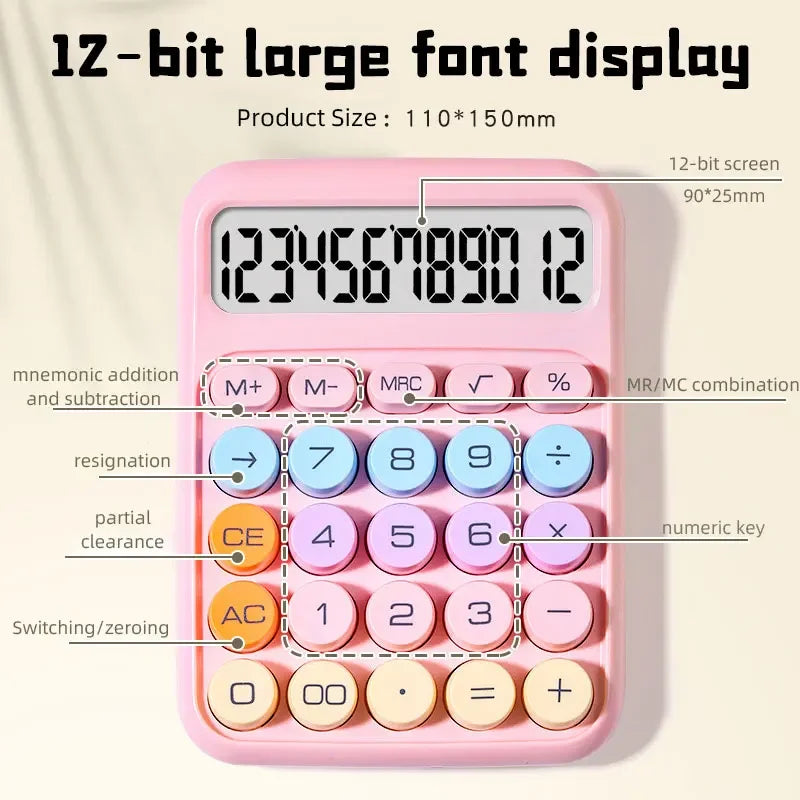 Dopamine Calculator 12 Digits Desktop Calculator