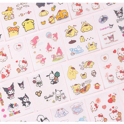 Kawaii Cartoon Hello Kitty Sticker Roll Gift Box